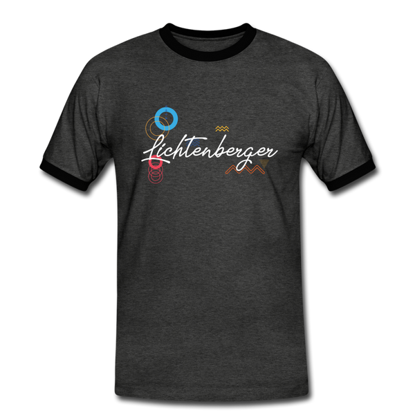 Lichtenberger - Männer Ringer T-Shirt - charcoal/black