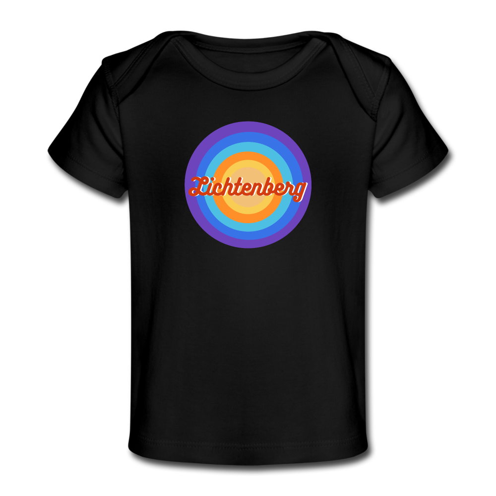 Lichtenberg Retro - Baby Bio T-Shirt - black
