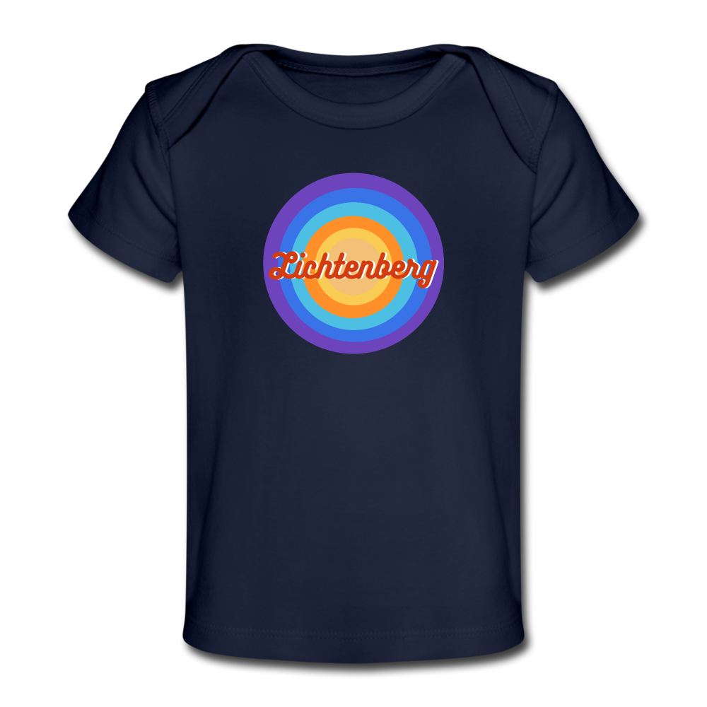 Lichtenberg Retro - Baby Bio T-Shirt - dark navy