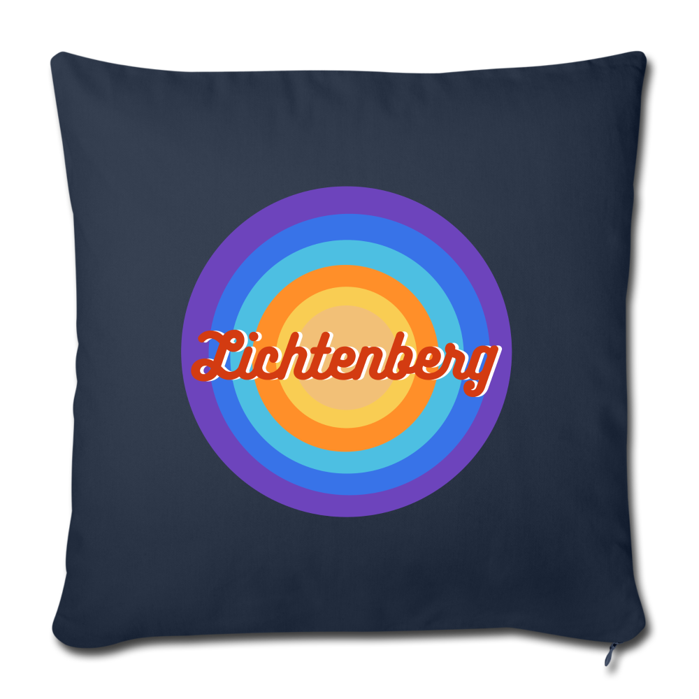 Lichtenberg Retro - Sofakissen mit Füllung (45 x 45 cm) - navy