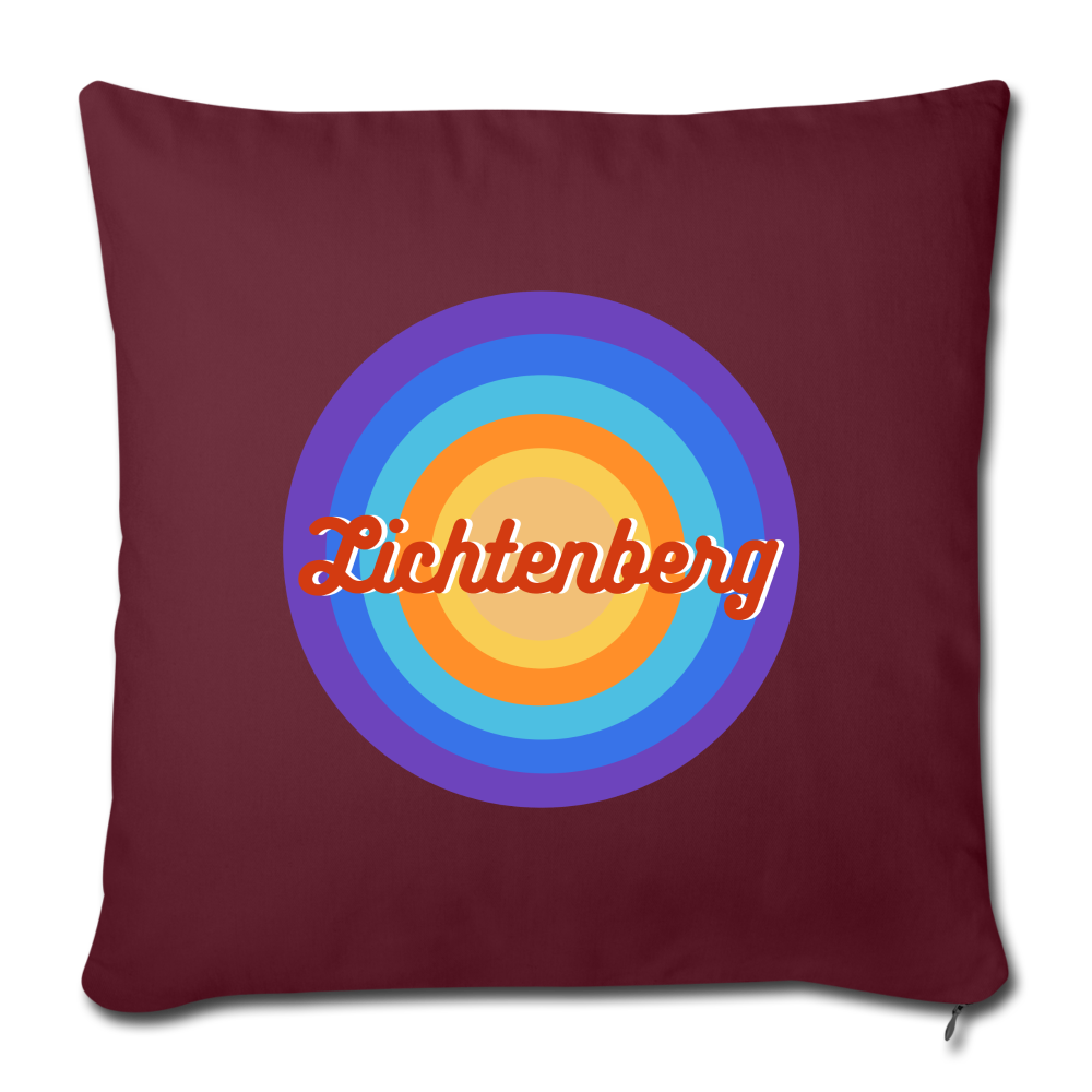 Lichtenberg Retro - Sofakissen mit Füllung (45 x 45 cm) - burgundy