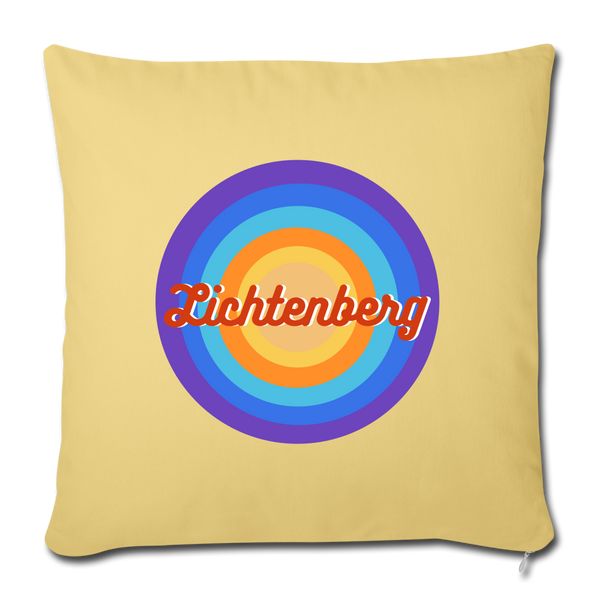 Lichtenberg Retro - Sofakissen mit Füllung (45 x 45 cm) - washed yellow