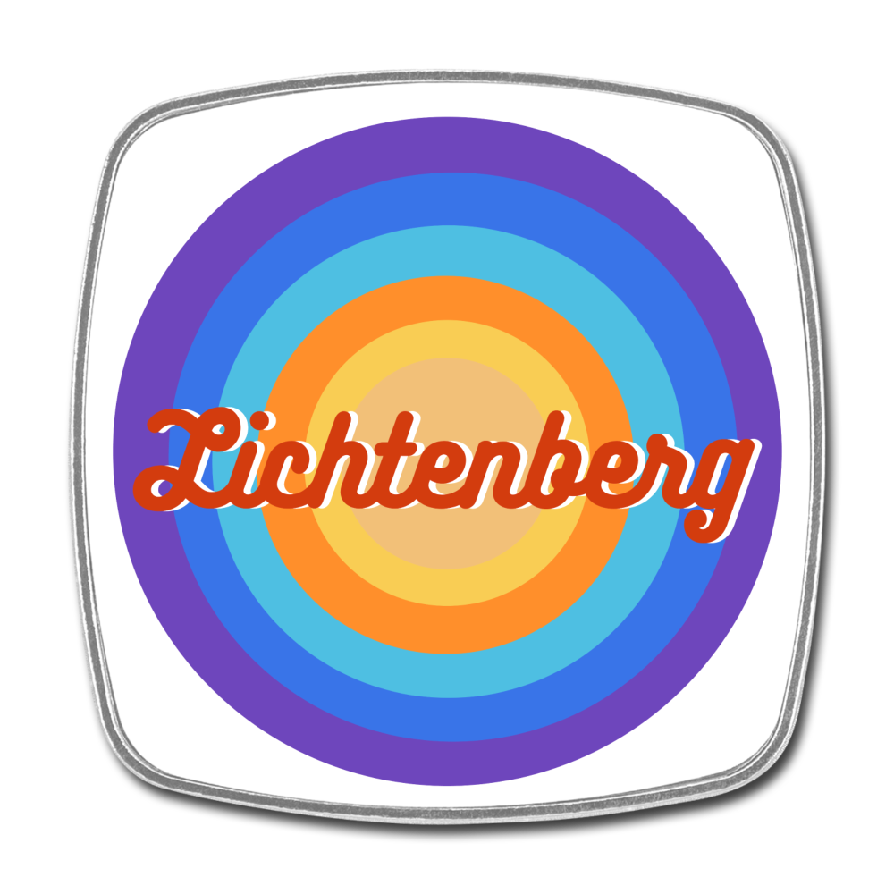 Lichtenberg Retro - Kühlschrankmagnet - white