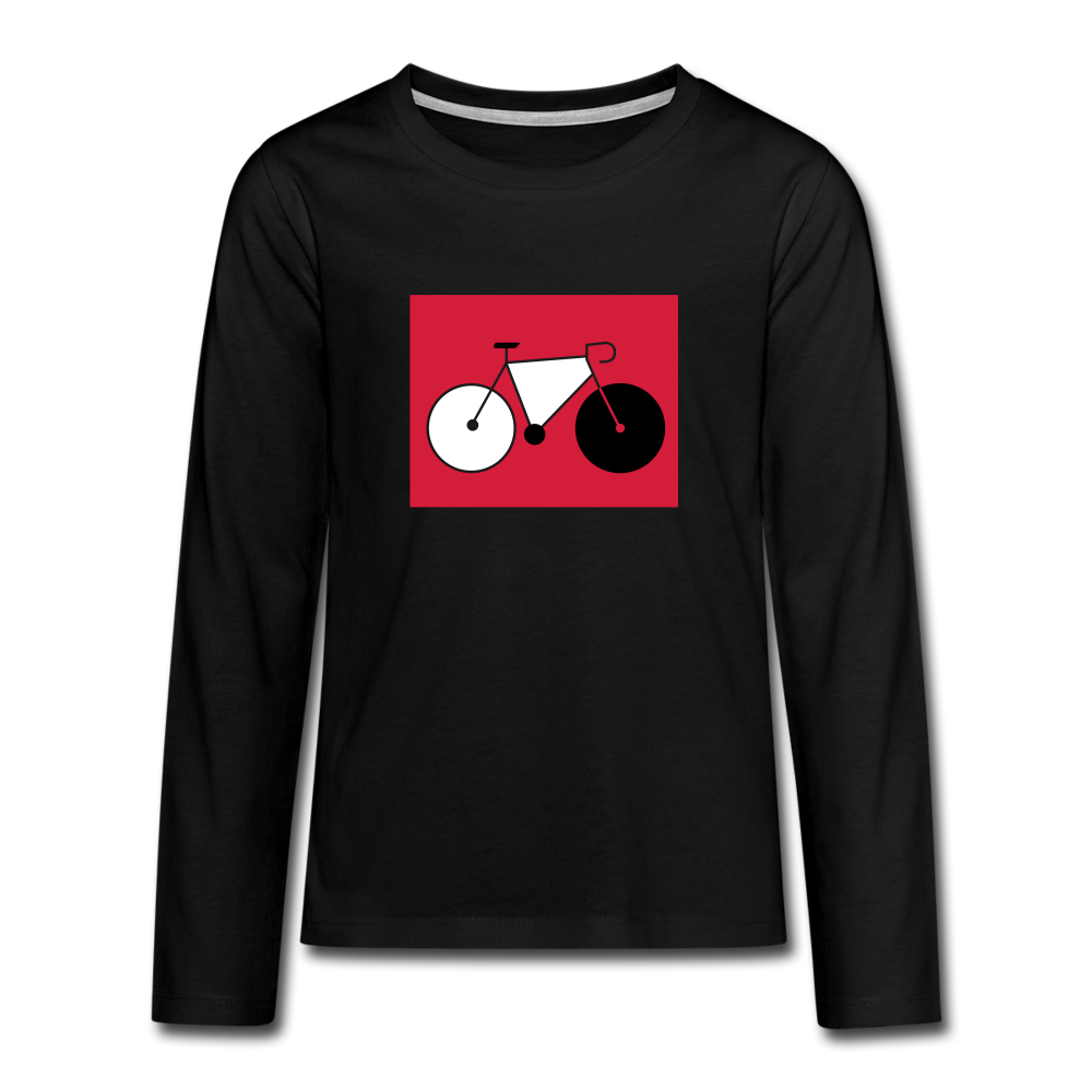 Berliner Tretmühle - Teenager Langarmshirt - black