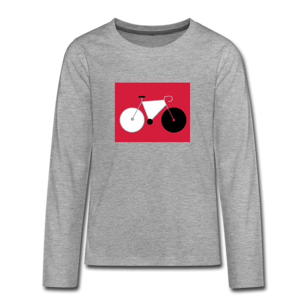 Berliner Tretmühle - Teenager Langarmshirt - heather grey