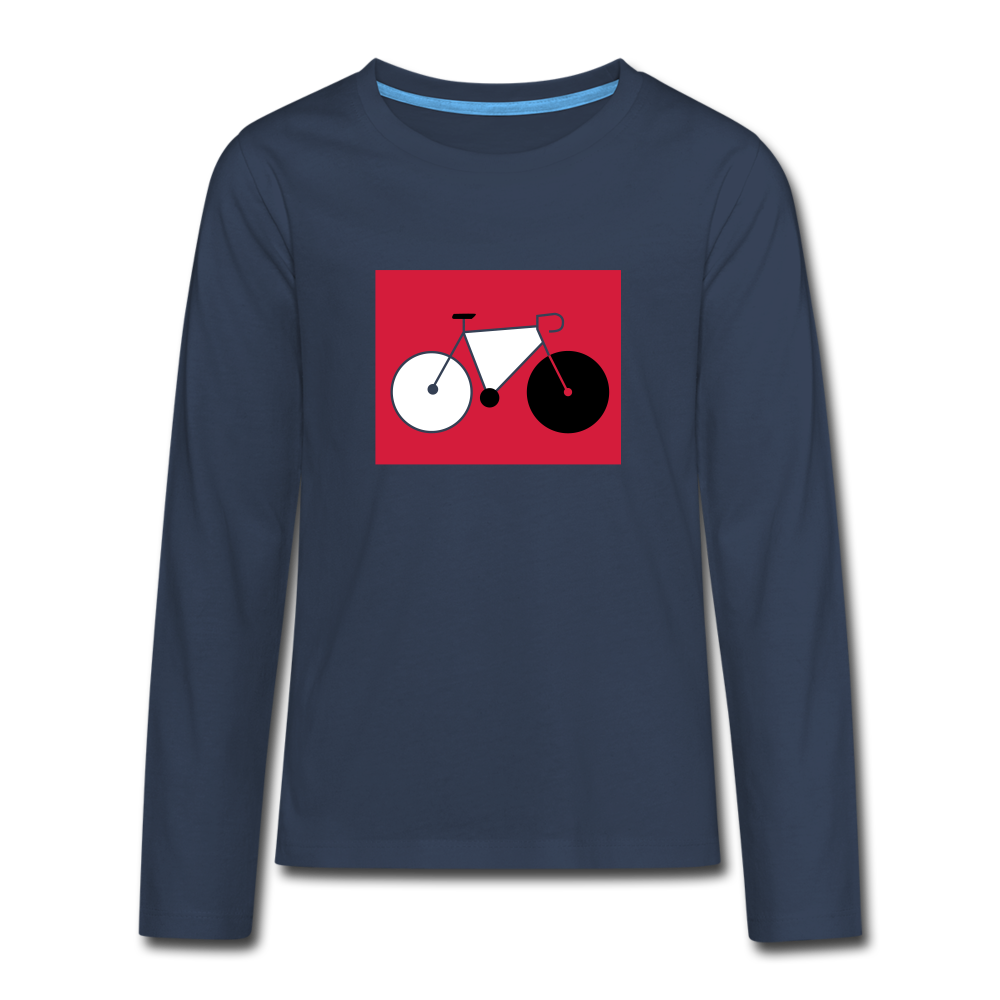 Berliner Tretmühle - Teenager Langarmshirt - navy