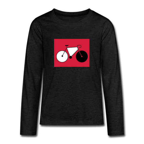 Berliner Tretmühle - Teenager Langarmshirt - charcoal grey