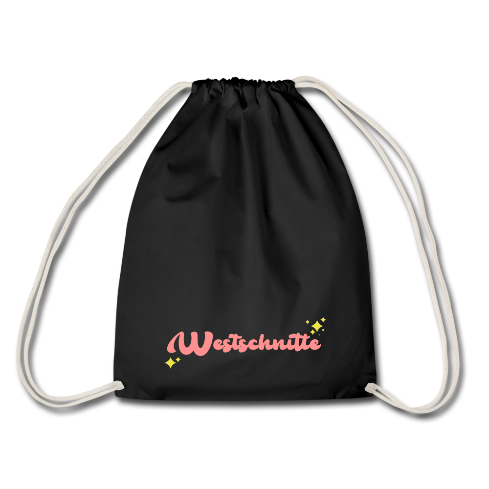 Westschnitte - Turnbeutel - black
