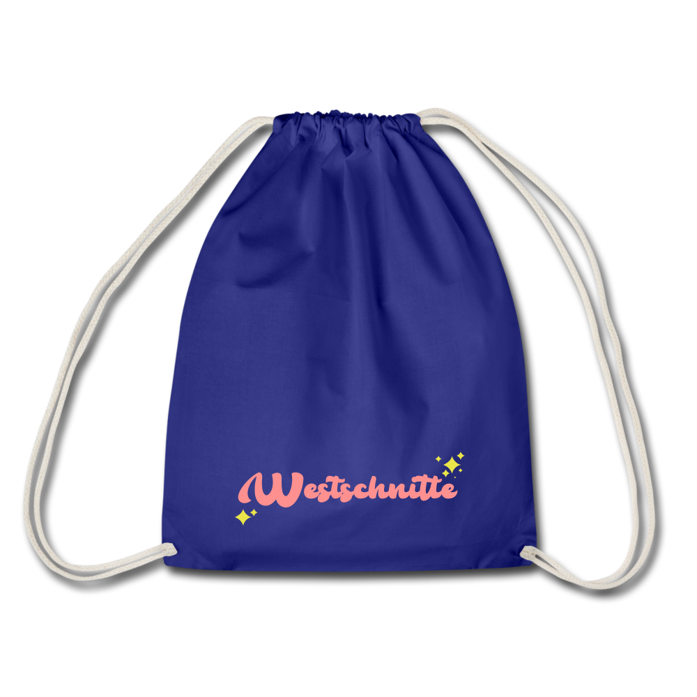 Westschnitte - Turnbeutel - royal blue