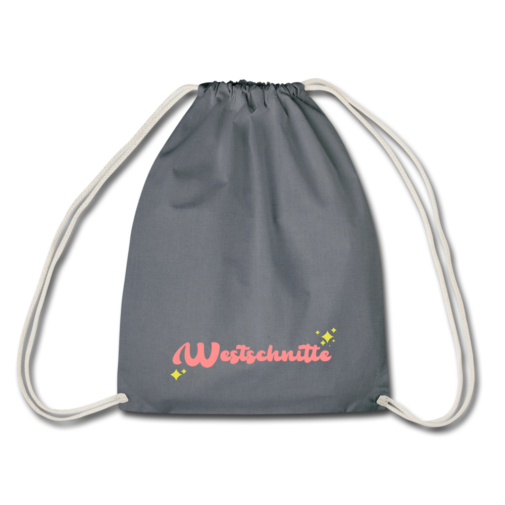 Westschnitte - Turnbeutel - grey