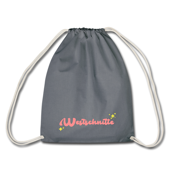 Westschnitte - Turnbeutel - grey