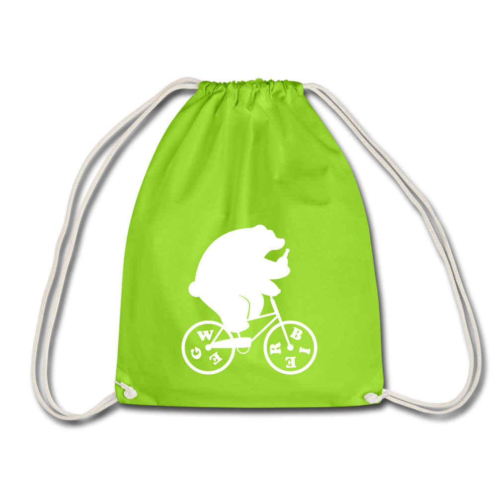 Wegbier Berlin - Turnbeutel - neon green