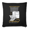 Liechtenstein oder Lichtenberg - Sofakissen mit Füllung (45 x 45 cm) - black