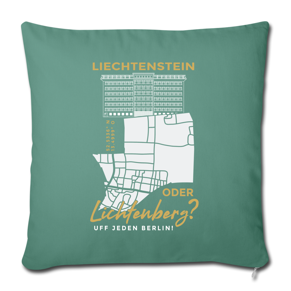 Liechtenstein oder Lichtenberg - Sofakissen mit Füllung (45 x 45 cm) - cypress green