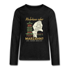 Malediven oder Marzahn - Teenager Langarmshirt - charcoal grey