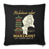 Malediven oder Marzahn - Sofakissen mit Füllung (45 x 45 cm) - black