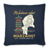 Malediven oder Marzahn - Sofakissen mit Füllung (45 x 45 cm) - navy