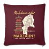 Malediven oder Marzahn - Sofakissen mit Füllung (45 x 45 cm) - burgundy