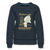 Malediven oder Marzahn - Frauen Premium Sweatshirt - navy