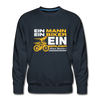 Ein Mann, Ein Biker, Ein Berliner - Männer Premium Sweatshirt - navy