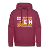 Ein Mann, Ein Biker, Ein Berliner - Männer Premium Hoodie - bordeaux