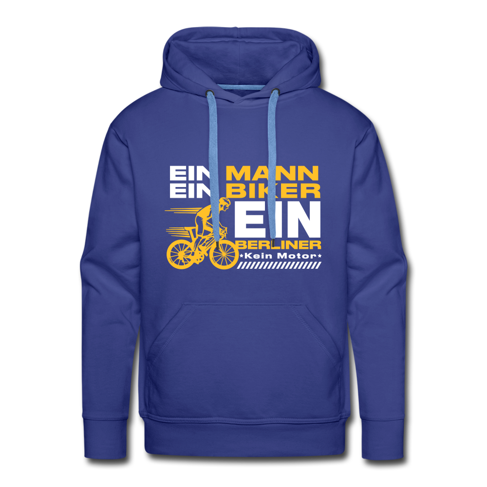 Ein Mann, Ein Biker, Ein Berliner - Männer Premium Hoodie - royal blue