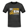 Ein Mann, Ein Biker, Ein Berliner - Männer Ringer T-Shirt - charcoal/black