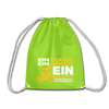 Ein Mann, Ein Biker, Ein Berliner - Turnbeutel - neon green
