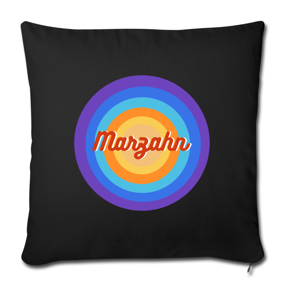 Marzahn Retro - Sofakissen mit Füllung (45 x 45 cm) - black