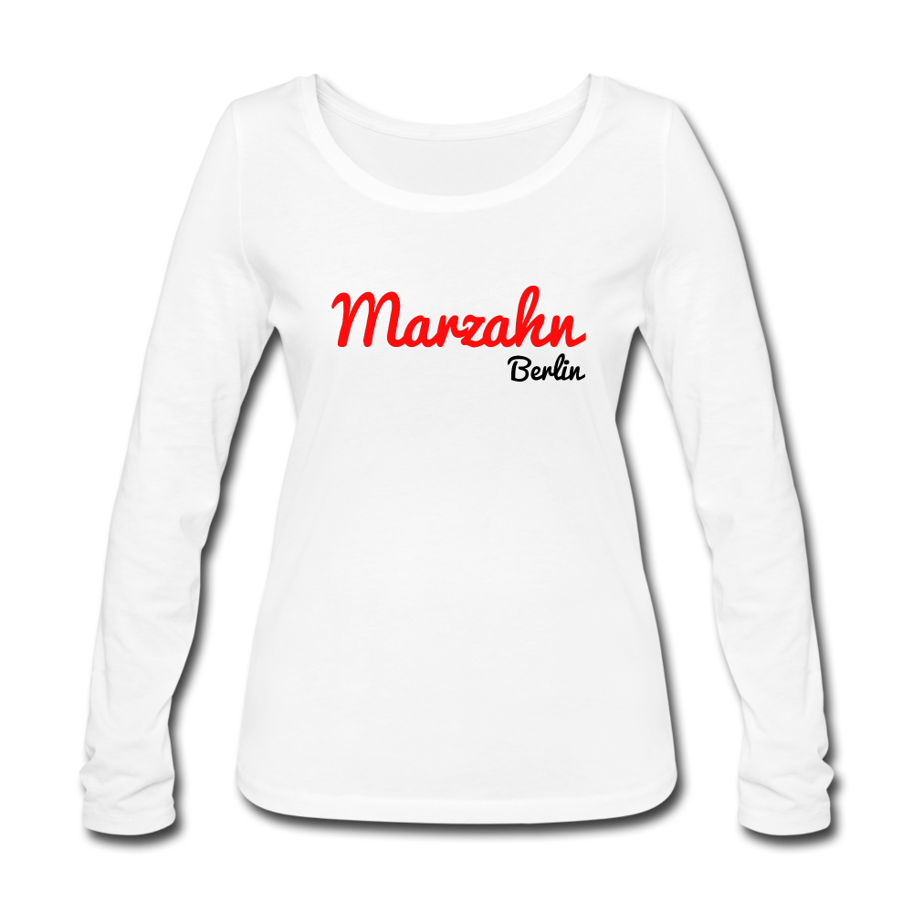 Marzahn Berlin - Frauen Bio Langarmshirt - white
