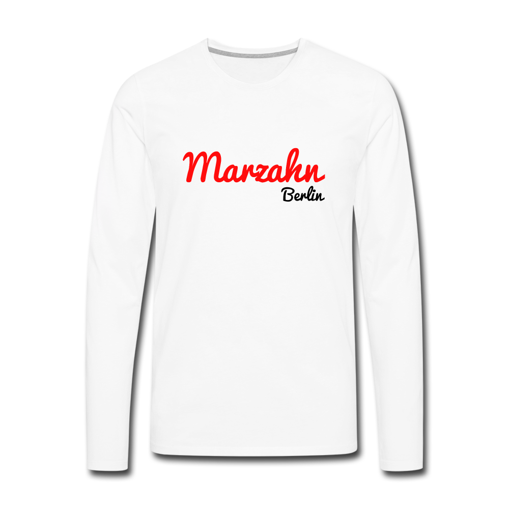 Marzahn Berlin - Männer Premium Langamshirt - white