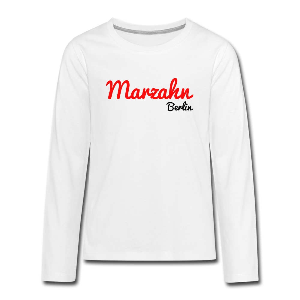 Marzahn Berlin - Teenager Langarmshirt - white