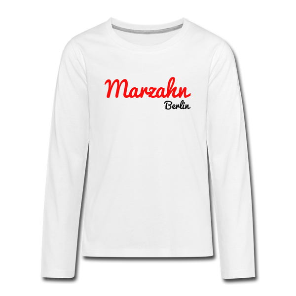Marzahn Berlin - Teenager Langarmshirt - white
