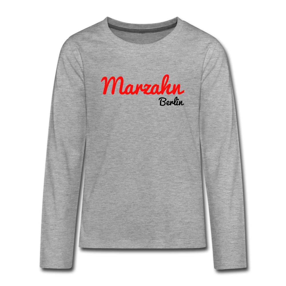 Marzahn Berlin - Teenager Langarmshirt - heather grey