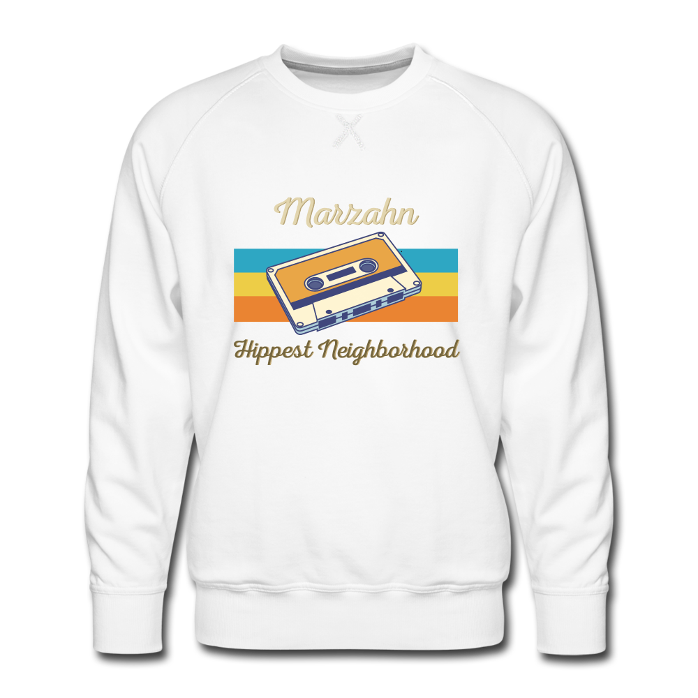 Marzahn Hippest Neighborhood - Männer Premium Sweatshirt - white