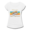 Marzahn Hippest Neighborhood - Frauen T-Shirt mit gerollten Ärmeln - white