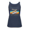 Marzahn Hippest Neighborhood - Frauen Premium Tank Top - navy