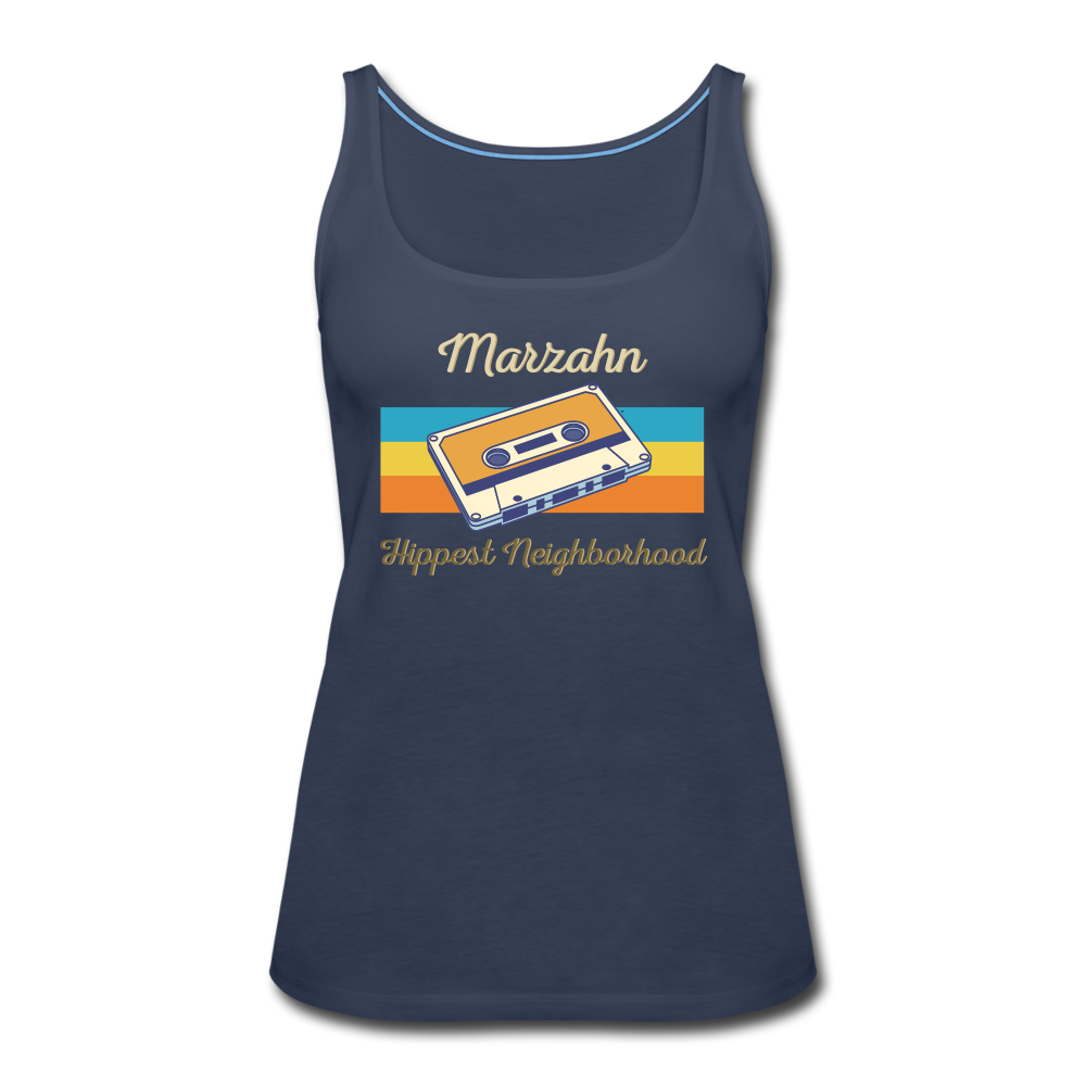 Marzahn Hippest Neighborhood - Frauen Premium Tank Top - navy