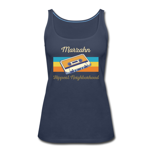 Marzahn Hippest Neighborhood - Frauen Premium Tank Top - navy