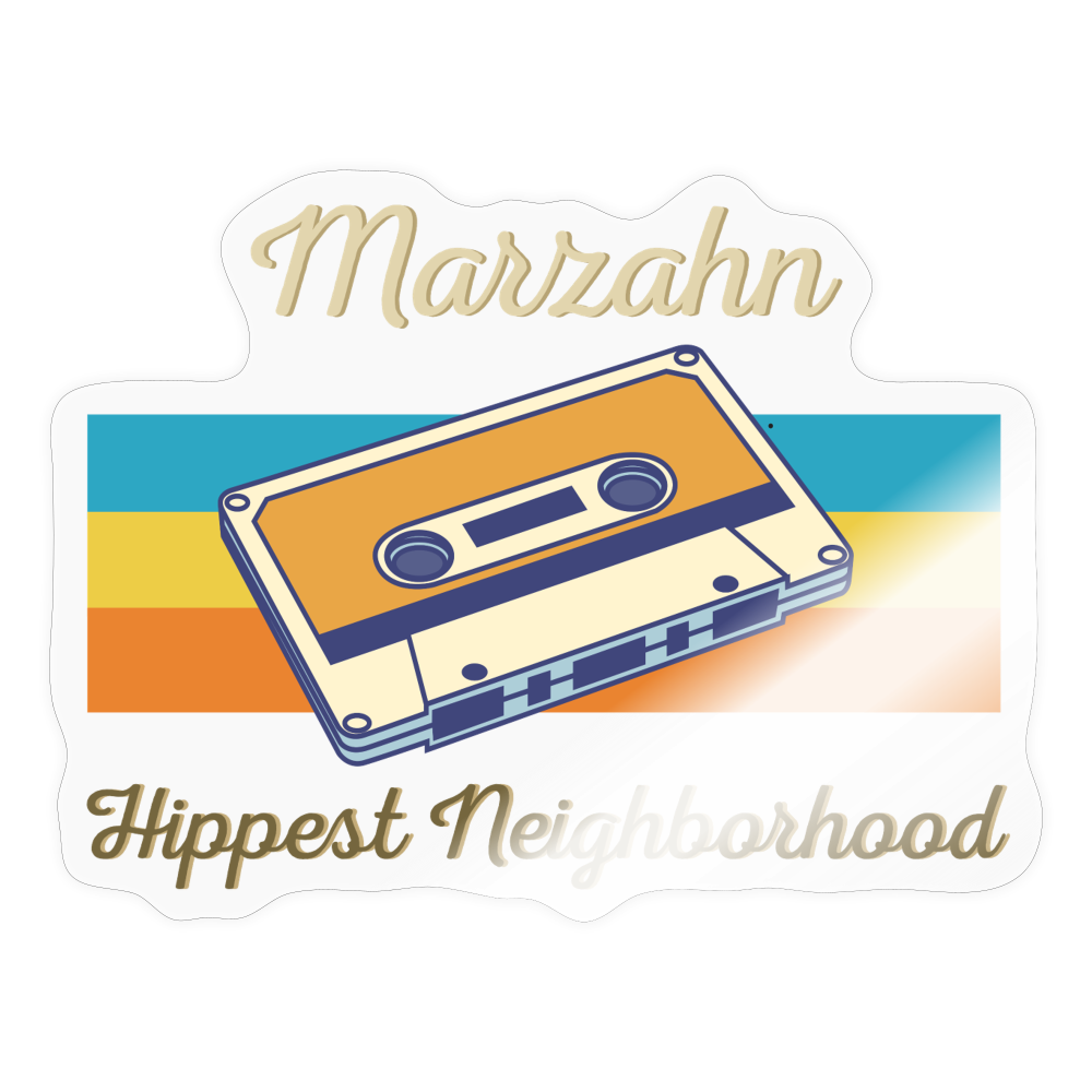 Marzahn Hippest Neighborhood - Aufkleber - transparent glossy