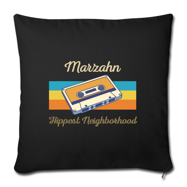 Marzahn Hippest Neighborhood - Sofakissen mit Füllung (45 x 45 cm) - black