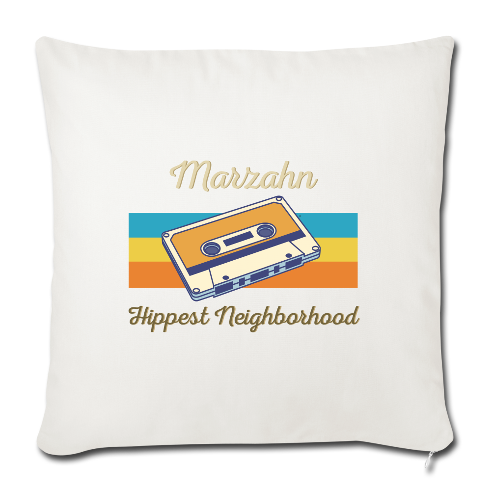 Marzahn Hippest Neighborhood - Sofakissen mit Füllung (45 x 45 cm) - natural white