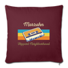 Marzahn Hippest Neighborhood - Sofakissen mit Füllung (45 x 45 cm) - burgundy