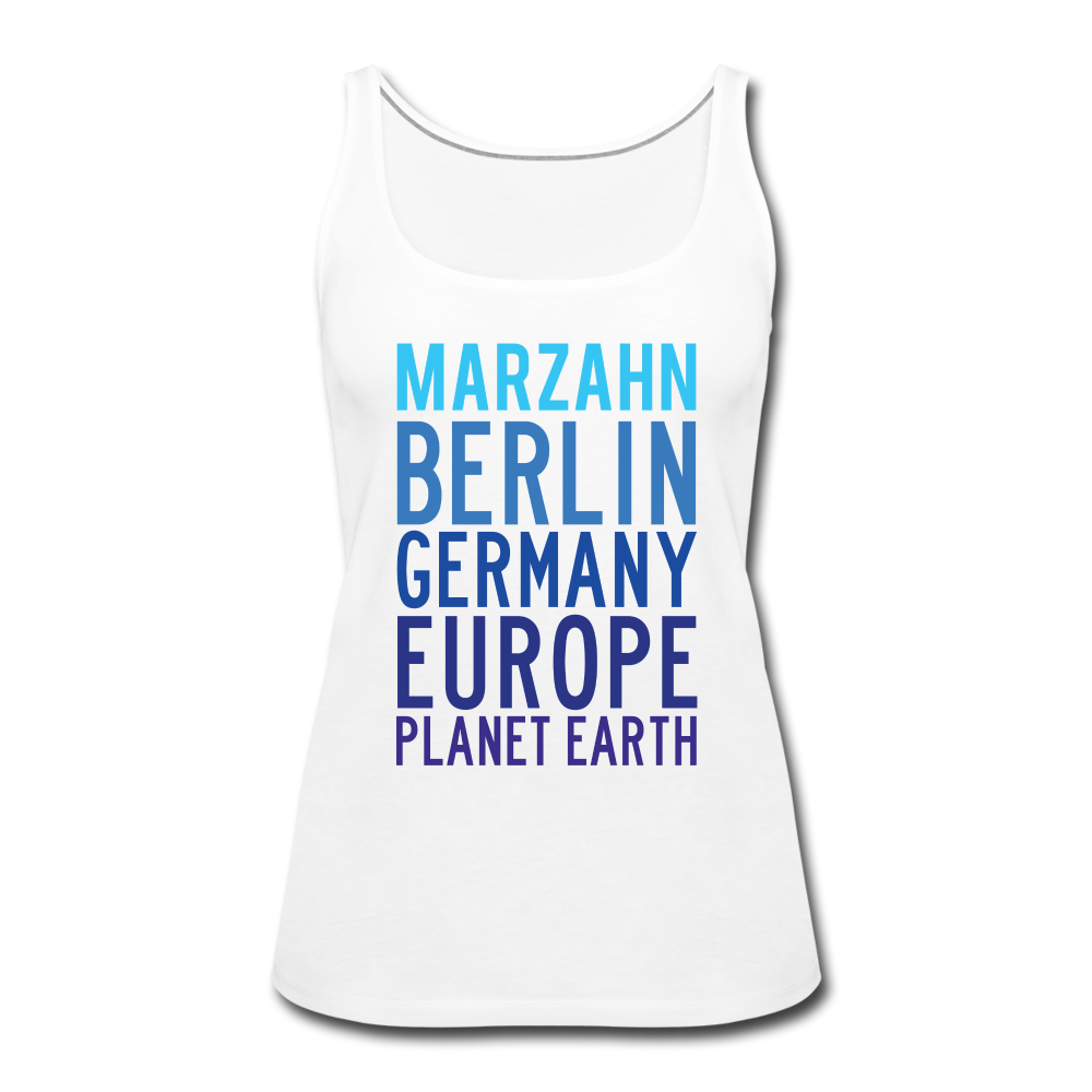 Marzahn Planet Earth - Frauen Premium Tank Top - white
