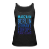 Marzahn Planet Earth - Frauen Premium Tank Top - black