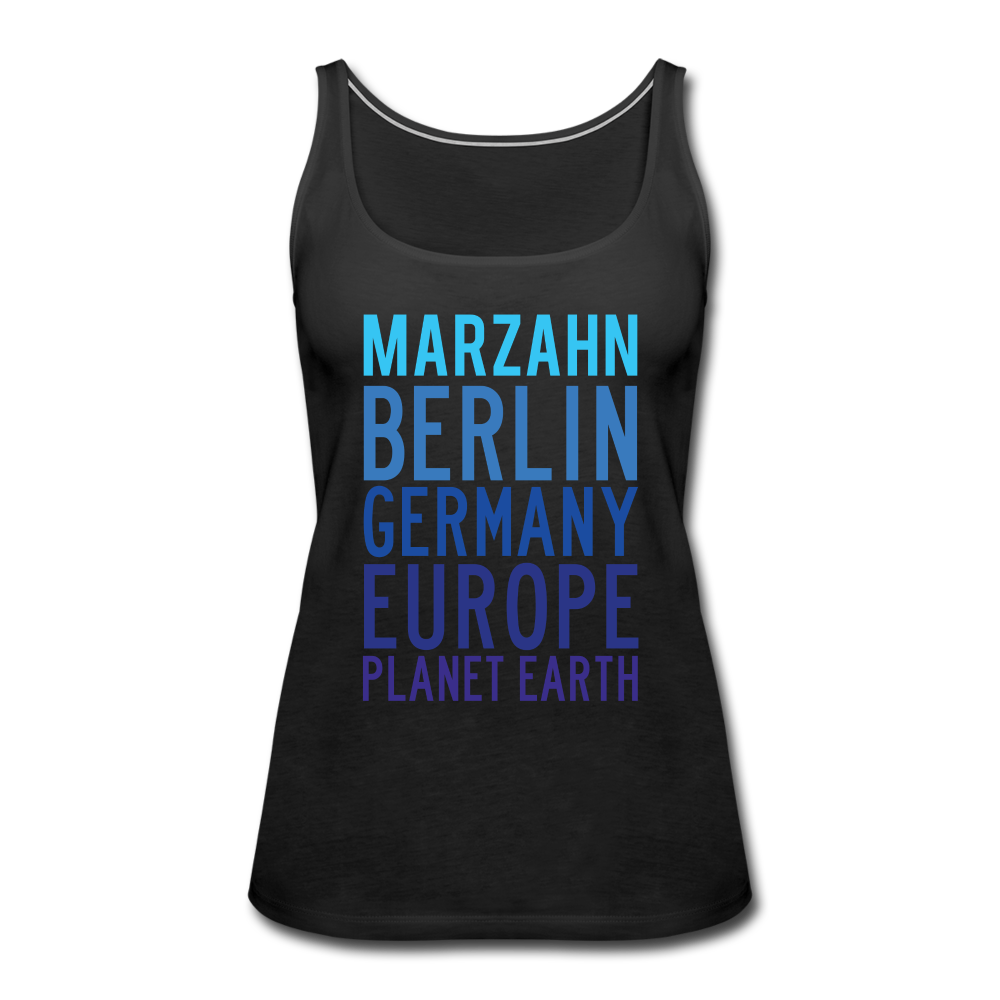 Marzahn Planet Earth - Frauen Premium Tank Top - black