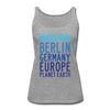 Marzahn Planet Earth - Frauen Premium Tank Top - heather grey