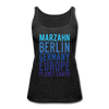 Marzahn Planet Earth - Frauen Premium Tank Top - charcoal grey