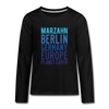 Marzahn Planet Earth - Teenager Langarmshirt - black