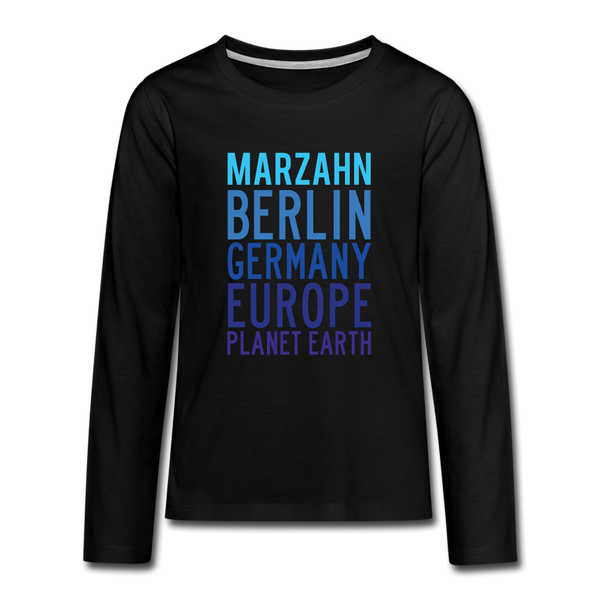 Marzahn Planet Earth - Teenager Langarmshirt - black